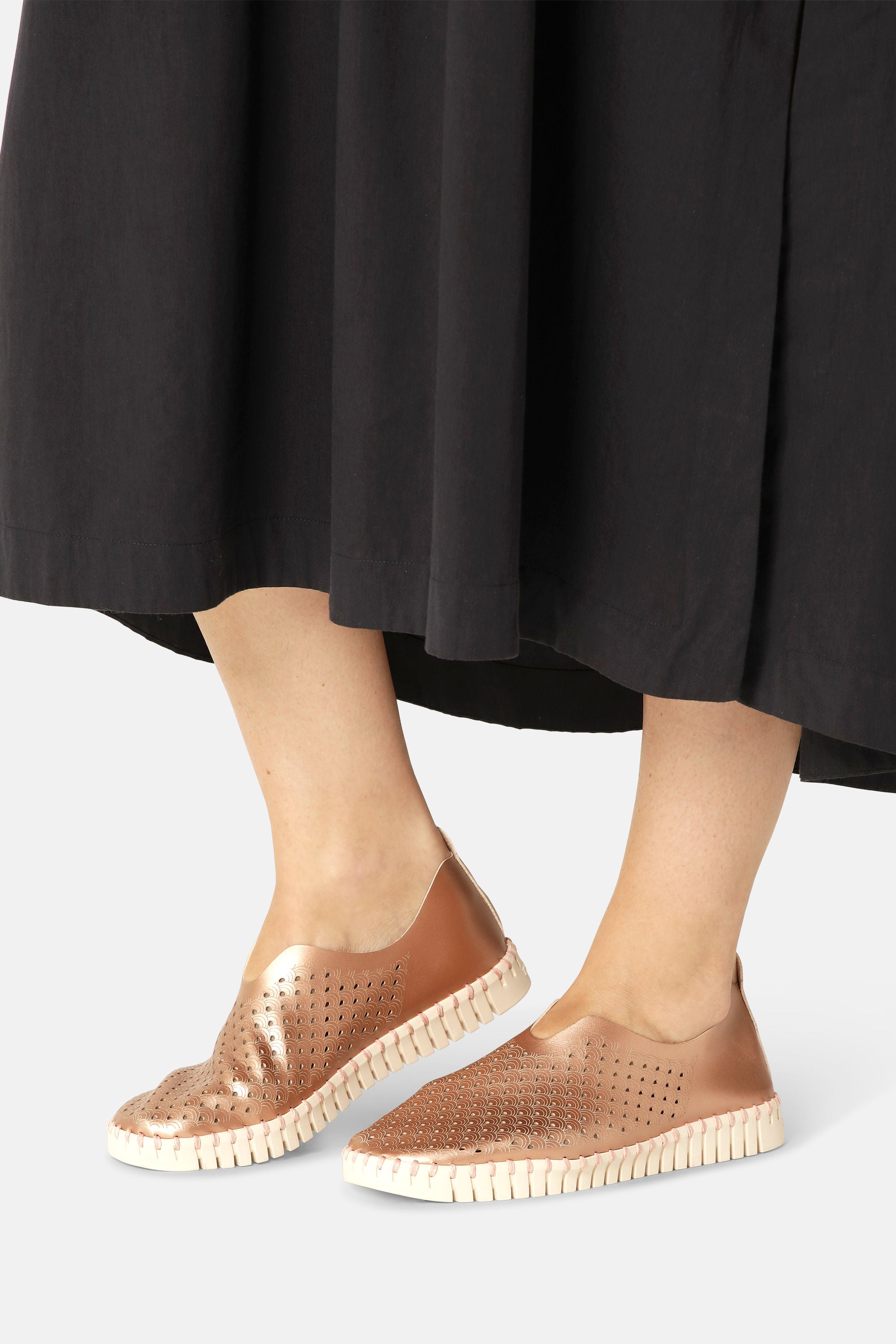 Tulip Sko Metallic - Rose Gold